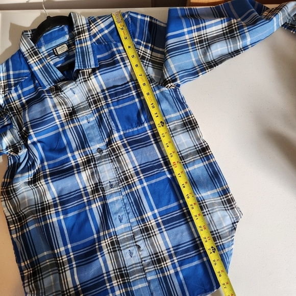 Kavu Shelby Long Sleeve Button Down Blue Plaid Shirt Womens Small New NWT 30UV - Picture 6 of 10